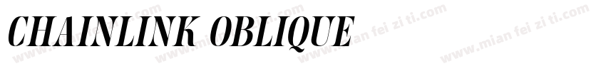 Chainlink Oblique字体转换